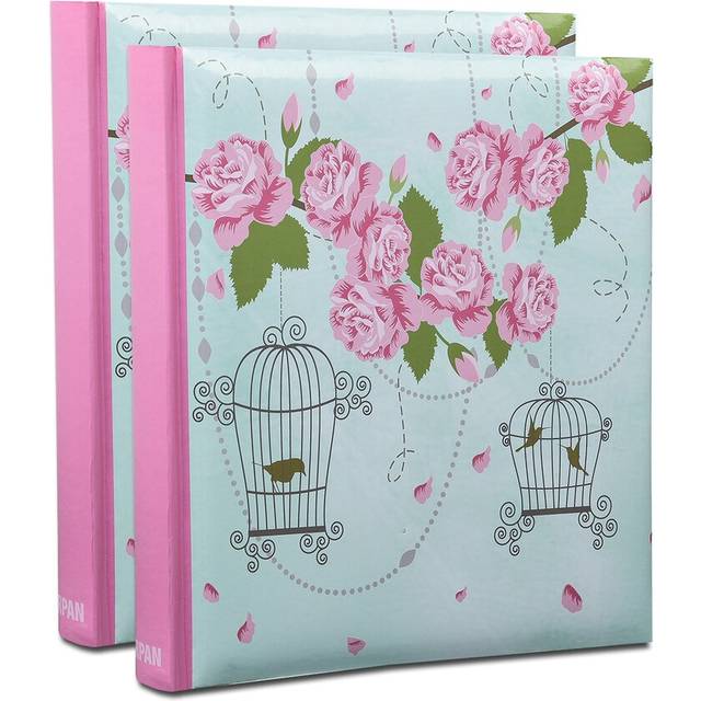Vintage Rose Bird Cage Photo Album - Green (200)