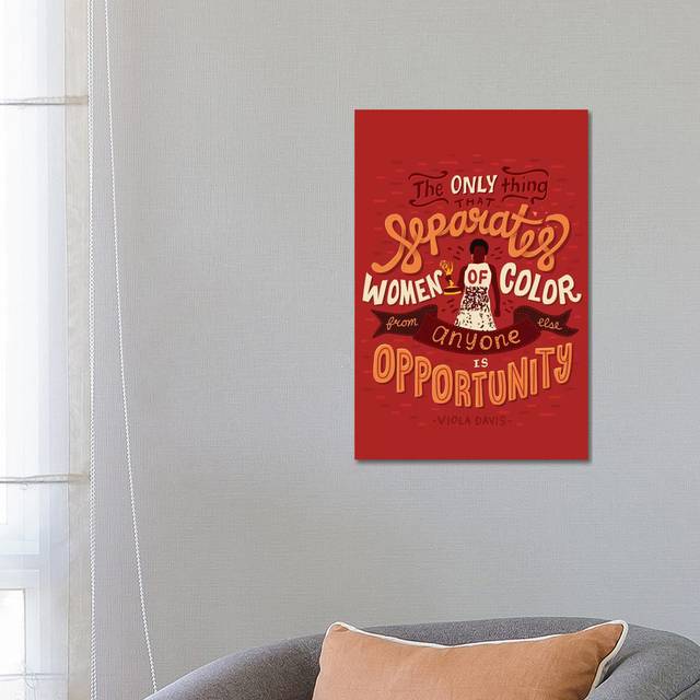 Viola Davis Quote by Risa Rodil - Gallery-Wrapped Canvas Giclée on Canvas (66.04cm H x 45.72cm W x 1.905cm D)