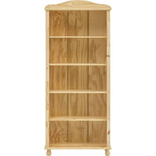 Solid pine bookcase - Brown (180cm H X 77cm W X 30cm D)