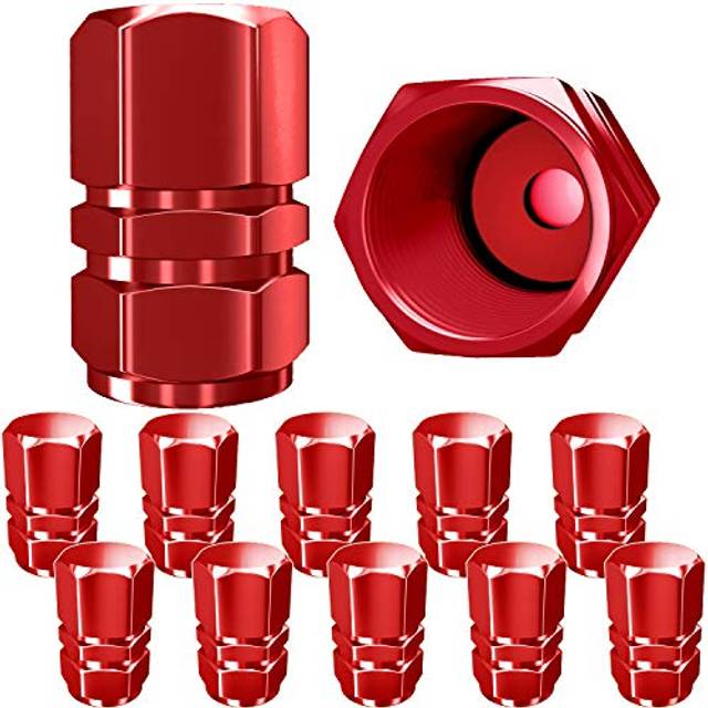 SAMIKIVA Tire Valve Caps  Premium Metal Rubber Seal Tire Valve Stem Ca