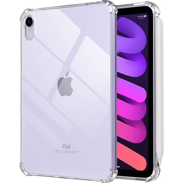 MoKo Case for iPad Mini (A17 Pro), iPad Mini 7th/6th Generation Case 8.3 inch (2024/2021) Thin Lightweight Soft TPU Crystal Clear Cover Drop Protective Case for iPad Mini (A17 Pro) 8.3" 2024, Clear
