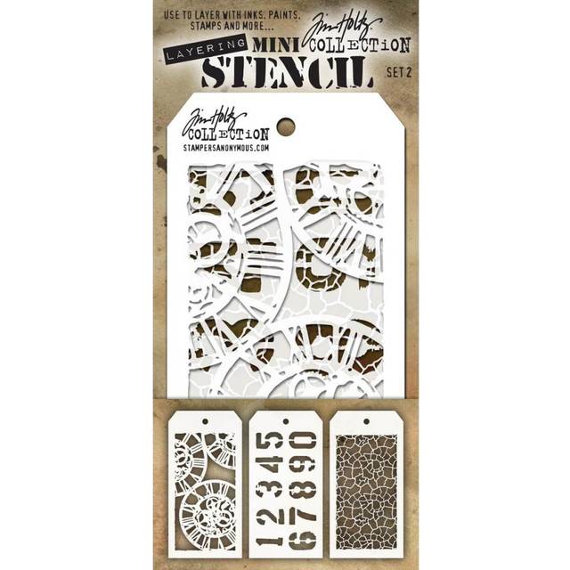 Tim Holtz - Mini Stencil Set 2
