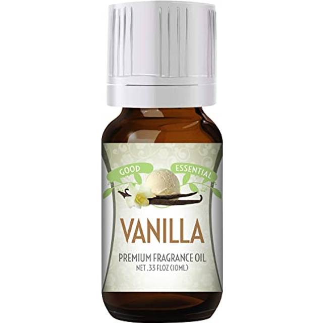 Good Essential - Professional Vanilla Fragrance Oil 10 ml for Diffuser  Candles  Soaps  Lotions  Perfume 0.33 fl oz