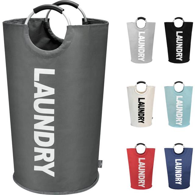 DOKEHOM 90L Large Laundry Basket  Collapsible Laundry Bag  Freestandin