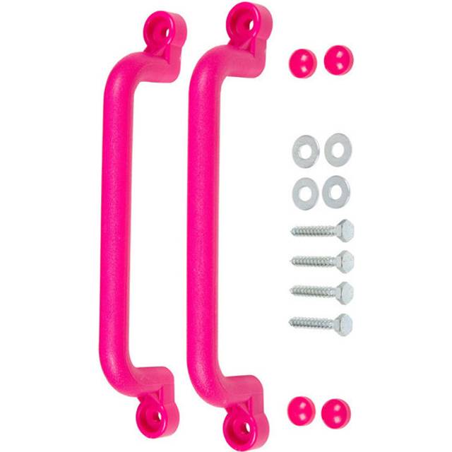 "Swing Set Stuff Playground Handles with SSS Logo Sticker  Pink  13"""""""""