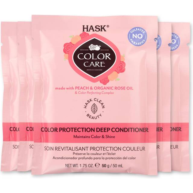 HASK COLOR CARE Deep Conditioner Treatments for colored hair  color safe  gluten free  sulfate free  paraben free - Pack of 6