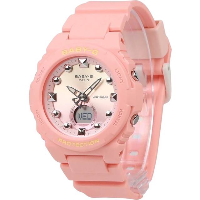 Casio Baby-G Analog Digital Resin Strap Pink Dial Quartz BGA-320-4A1 100M Women's Watch