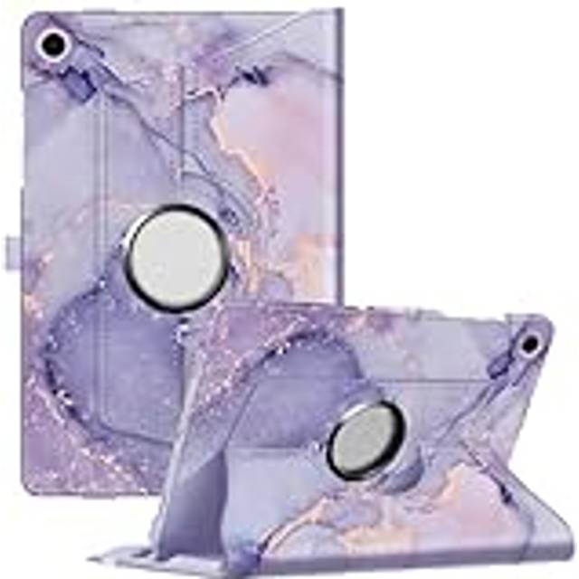 Fintie Fodral för Samsung Galaxy Tab A9 Plus 11 tum 2023 – skyddande fodral med 360 graders vridbart stativ och automatisk sömn/väckningsfunktion för surfplatta A9 SM-X210/X216/X218, lila marmor