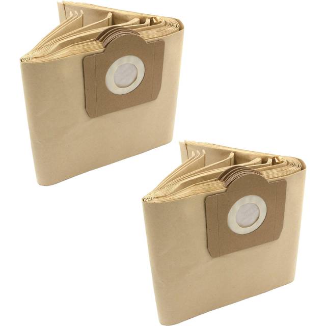 20 Paper Dust Bags compatible with vac 7402 b Vacuum Cleaner, sand-coloured - Vhbw
