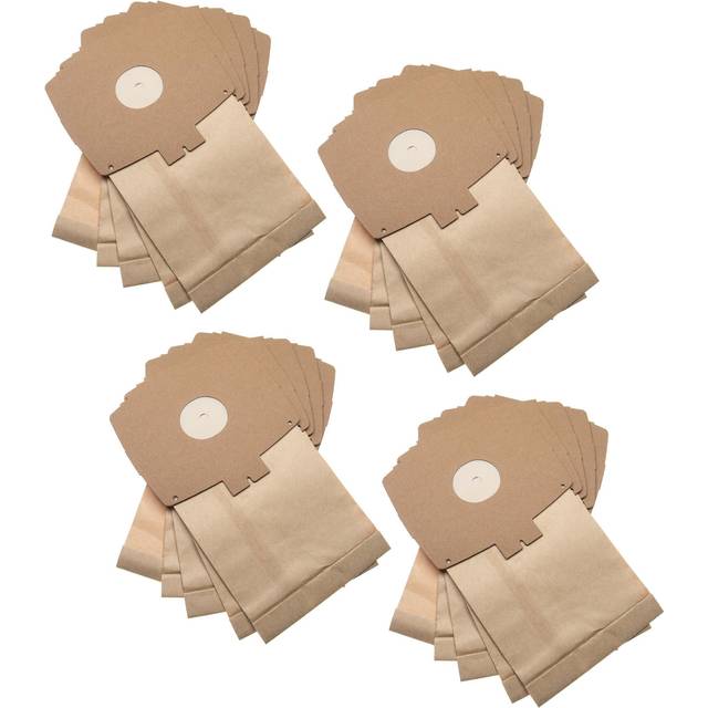 vhbw 20x Vacuum Cleaner Bag compatible with Electrolux D700, D715, D720/P, D725, D728, D729, D730, D735, D736, D738 - 26.25 cm x 15.15 cm, brown