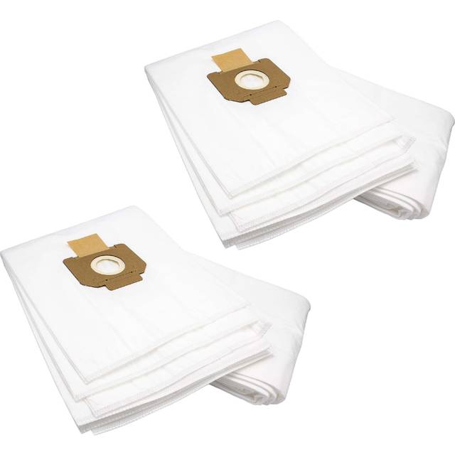 20 microfleece Dust Bags compatible with Nilfisk Alto Attix 791-2M/B1, Attix Staubklasse m, ivb 7X - Atex Type 22 Vacuum Cleaner, White - Vhbw