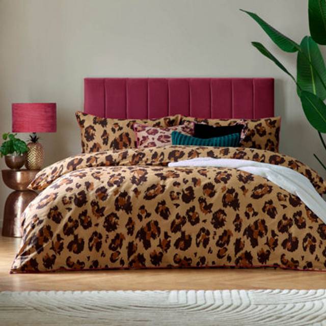 furn. True Double Multicolour Leopard Printed Duvet Set