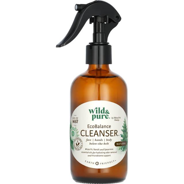 Wild  Pure EWG Verified AllNatural EcoBalance Cleanser 8 Oz Body Spray  pH Balanced  MicrobiomeFriendly  NoRinse Body Wash