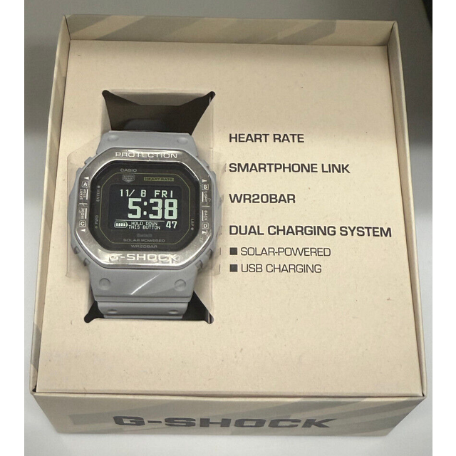 Casio G-shock Move Digital Smartphone Link Bio-Based Resin Strap Solar DW-H5600MB-8A9 200M Men&#39;s Watch