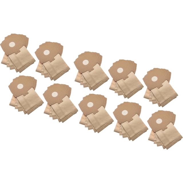 50x Vacuum Cleaner Bag compatible with Electrolux D700, D715, D720/P, D725, D728, D729, D730, D735, D736, D738 - 26.25 cm x 15.15 cm, brown - Vhbw