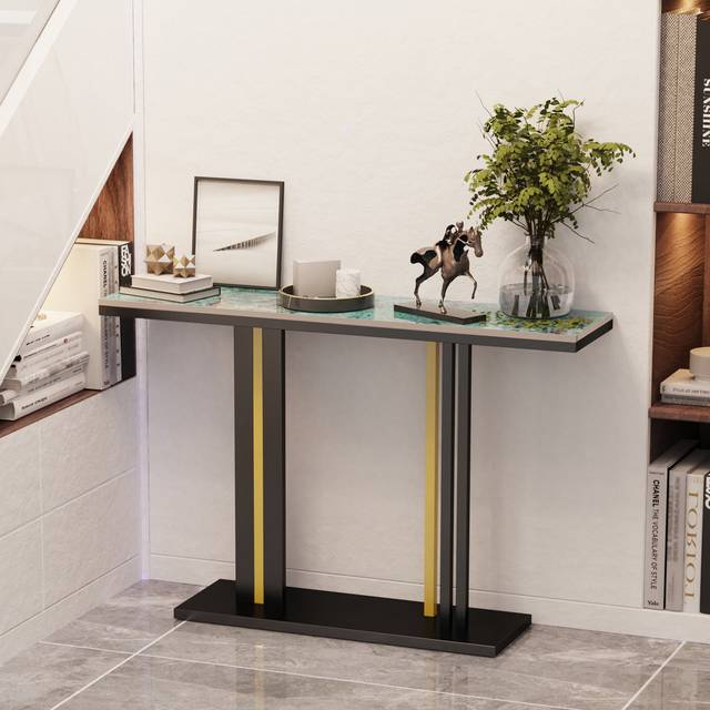 Lilesville 118cm Console Table - Green (78cm H X 118cm W X 30cm D)