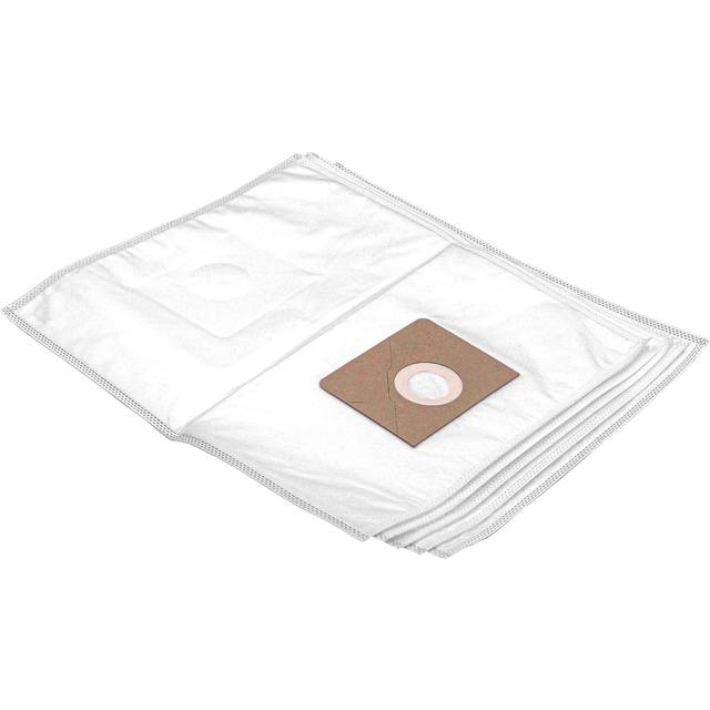 5x Vacuum Cleaner Bag compatible with Fein Dustex 35 mx, 35 l, 35 lx, 35 lx ac Vacuum Cleaner - Microfleece, 25 l capacity, 42 cm x 26 cm White - Vhbw