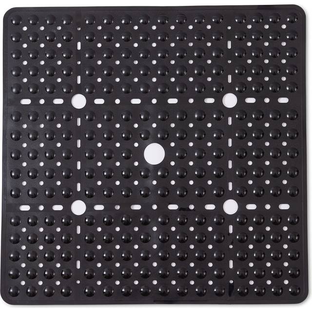 ENKOSI Large Square Shower Mat Non Slip  Non Slip Shower Mats  Bathroom Shower Mat  Black Shower Mat  No Slip Shower Mats  Shower Floor Mat  Shower Ma