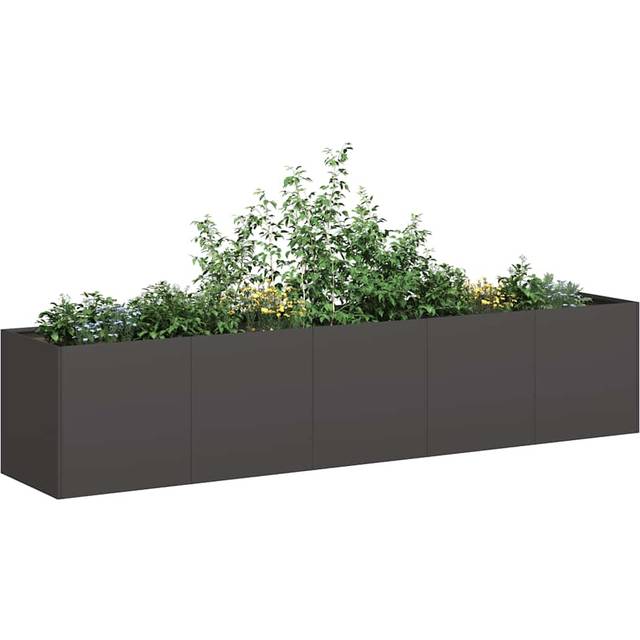 Vidaxl - Planter Black 200x40x40 cm Cold-rolled Steel