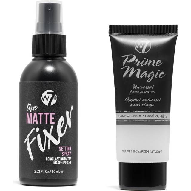 Prime Magic and The Fixer Matte Set - Setting Spray & Primer Duo - Natural, Matte Finish