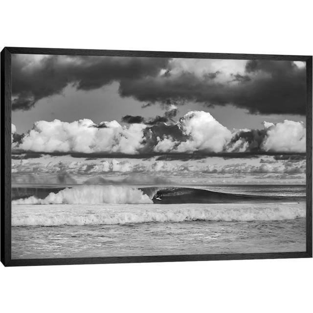 Pipe Tube Clouds by Sean Davey - Gallery-Wrapped Canvas GiclÃ©e on Canvas - Black Framed (101.6cm H x 152.4cm W x 3.81cm D)