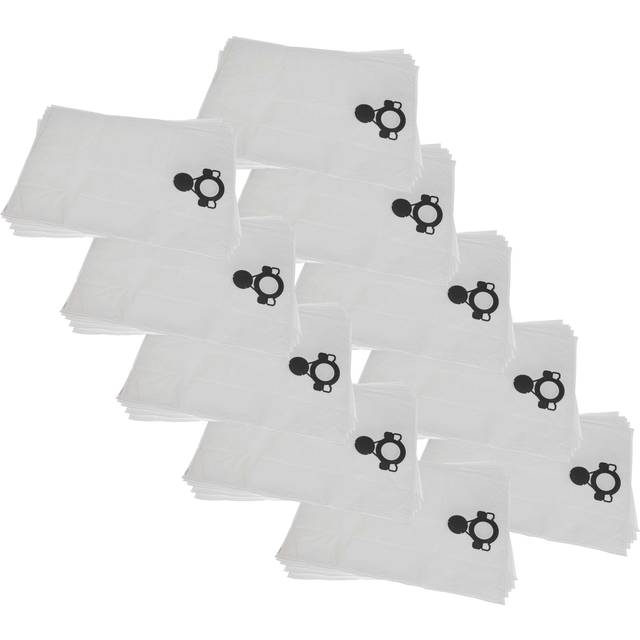 Vhbw - 50x Vacuum Cleaner Bag compatible with Stihl se 133 me Vacuum Cleaner, Microfleece, 52.5 cm x 39 cm, White