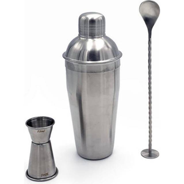 Buckingham Stainless Steel Professional 3 Pc Cocktail Shaker Set , Matt Finish, Silver