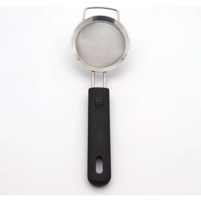 Buckingham Stainless Steel Fine Mesh Sieve Strainer 8 Cm Soft Touch Handle, Silver