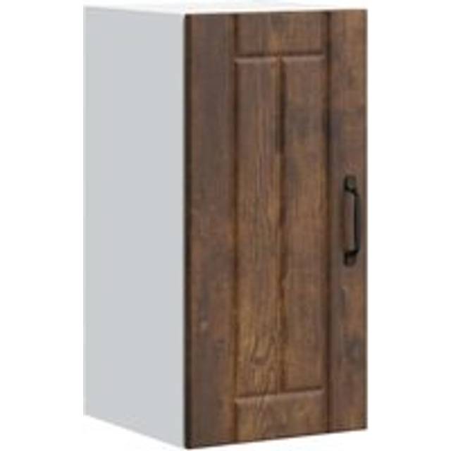vidaXL Kitchen Wall Cabinet Lucca Smoked Oak Engineered Wood - Brown