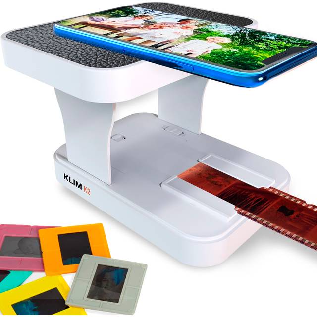 K2 Mobile Film Scanner 35mm + NEW 2023 + Positive & Negative Scanner + Slide Scanner + Photo Scanner + 35mm color Film Developing Kit Essential + Your