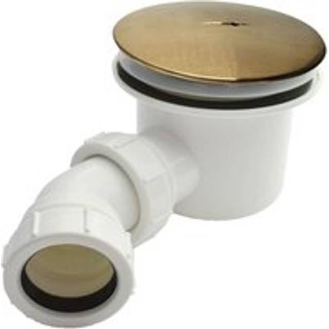 Nes Home 90mm Brass Top Fast Flow Shower Tray Waste for Shower Enclosures