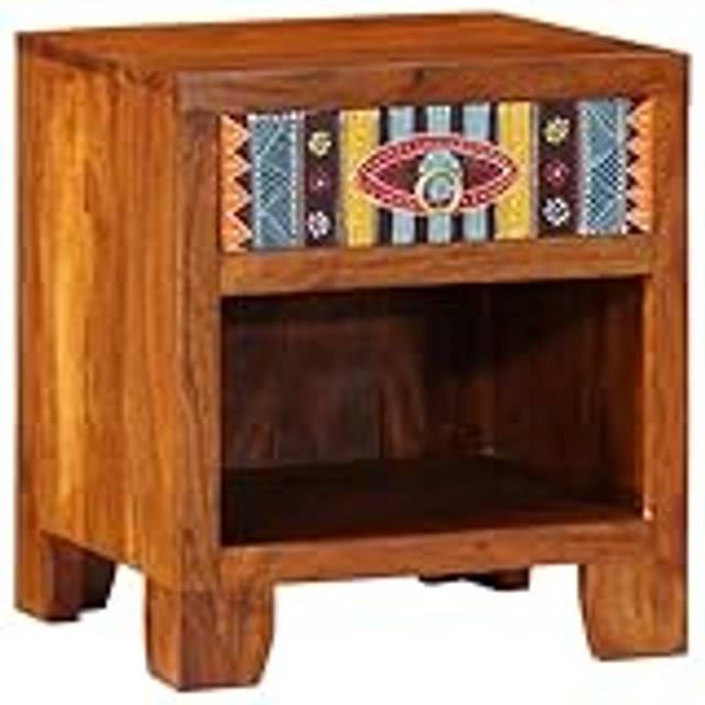 vidaXL Bedside Cabinet 40x35x45 cm Solid Wood Acacia - Brown