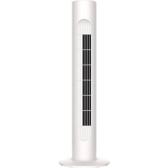 Mylek Electric Tower Fan With Remote Control - 45W, White