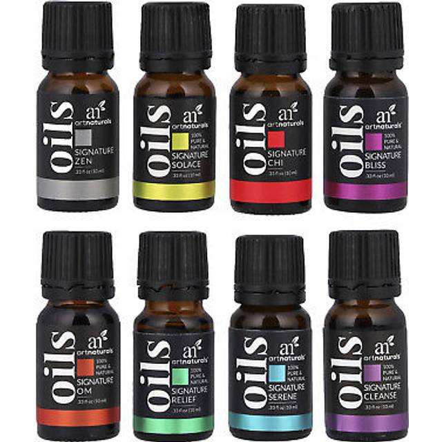 Artnaturals, Essential Oil Set, 8 Blends, 8 Bottles, 10 Ml (0.33 Fl Oz) Each