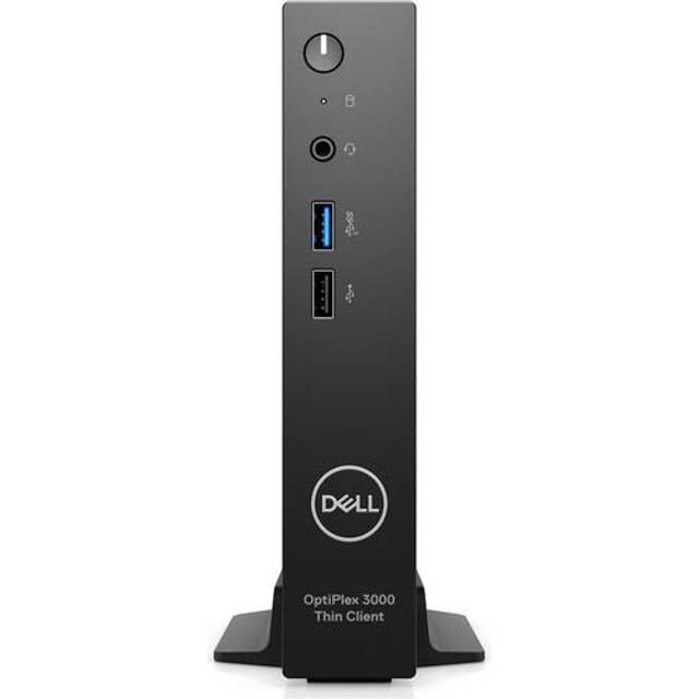 Dell OptiPlex 3000 Thin Client - Tunn klient - DTS 1 x Pentium Silver N6005 / upp till 3.3 GHz - RAM 8 GB - SSD 256 GB - NVMe, Class 35, flash - eMMC 64 GB - UHD Graphics - Gigabit Ethernet - Win 10 IoT Enterprise 2021 LTSC - skärm: ingen - svart - BTP -
