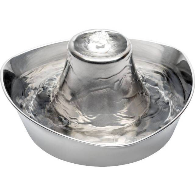 PetSafe&#xAE; Seaside rostfri vattenfont&#xE4;n - Dricksbrunn 1,8 liter - Gr&#xE5;