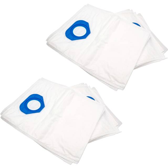 vhbw 20 microfleece Dust Bags compatible with Nilfisk GS-90 Vacuum Cleaner, White