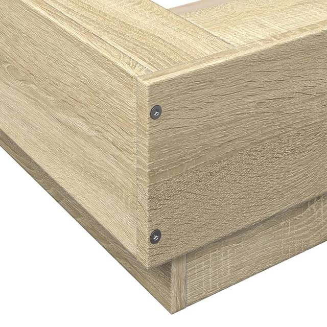 Vidaxl - Bed Frame without Mattress Sonoma Oak 135x190 cm Double