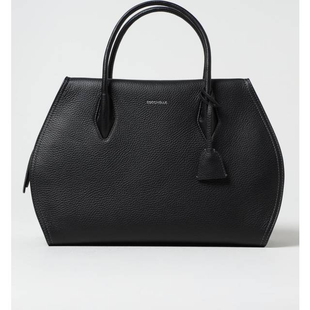 Coccinelle, Taske, Dame, Sort, ONE SIZE, Læder, Sort læderhåndtaske med lynlåslukning