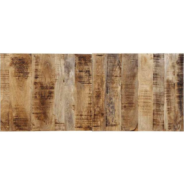 vidaXL Headboard 120 cm Solid Rough Wood Mango - Brown