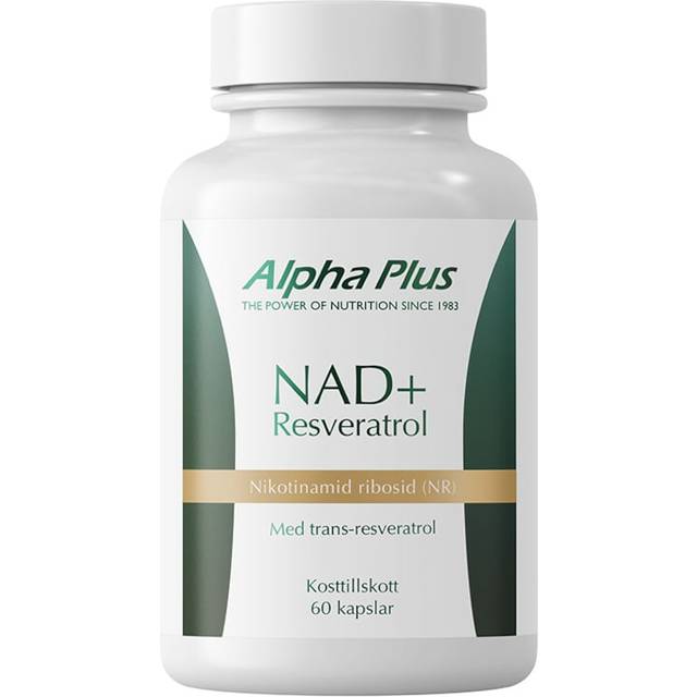 NAD+ Resveratrol 60 kapslar - Alpha Plus