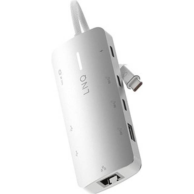LINQ byELEMENTS 8in1 Pro Studio USB-C 10Gbps Multiport Hub with PD, 8K HDMI and 2.5Gbe Ethernet