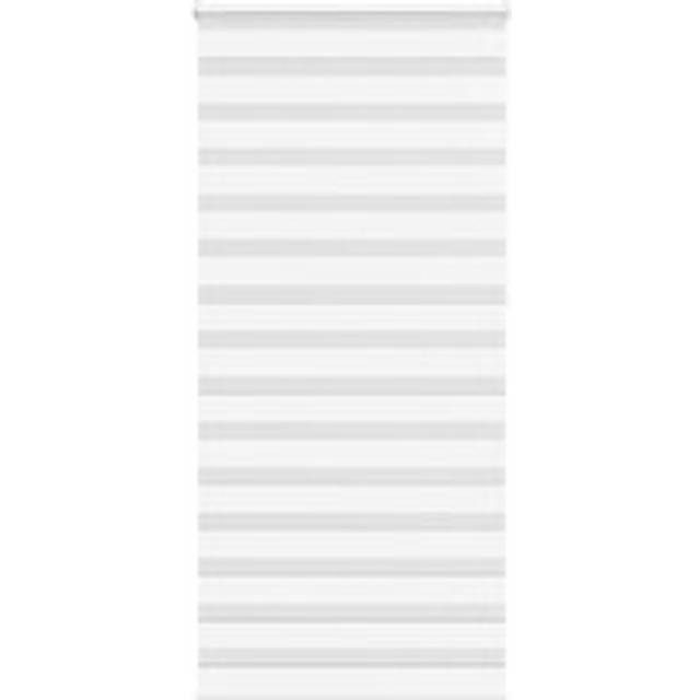 vidaXL Zebra Blind White 95x230 cm Fabric Width 90.9 cm Polyester
