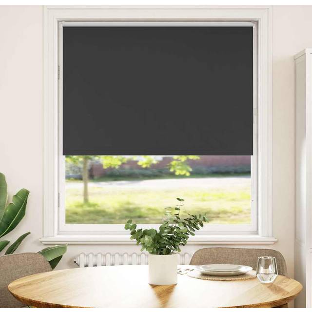 Rullgardin mörkläggning svart 105x175 cm tygbredd 100,7 cm