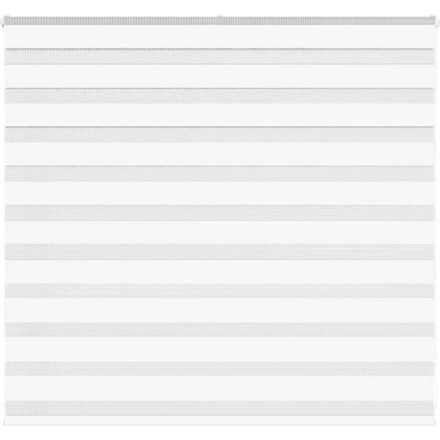 vidaXL Zebra Blind White 160x100 cm Fabric Width 155.9 cm Polyester