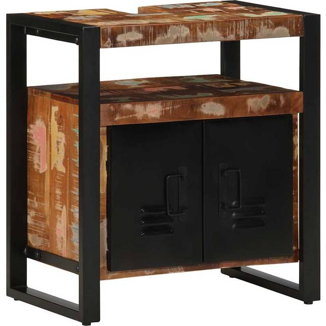vidaXL Bathroom Sink Cabinet 55x35x60 cm Solid Wood Reclaimed - Brown