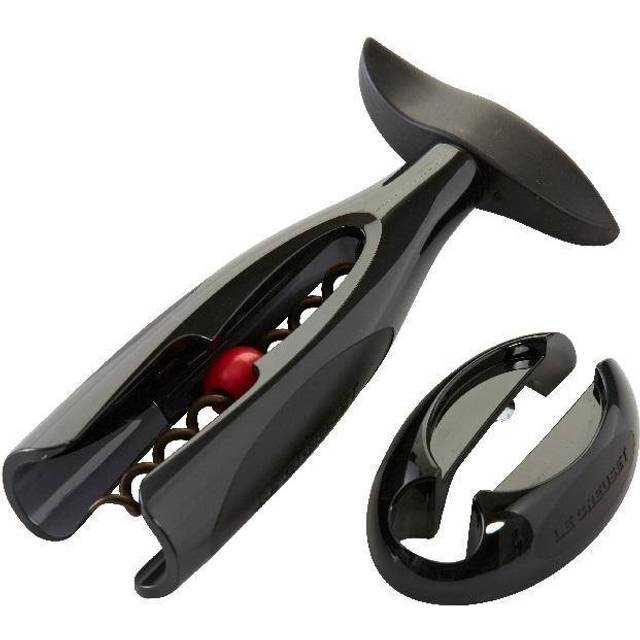 Le Creuset GS-200 Table Gift Set Black Cork Screw (16cm H X 3.5cm W X 7.5cm D)