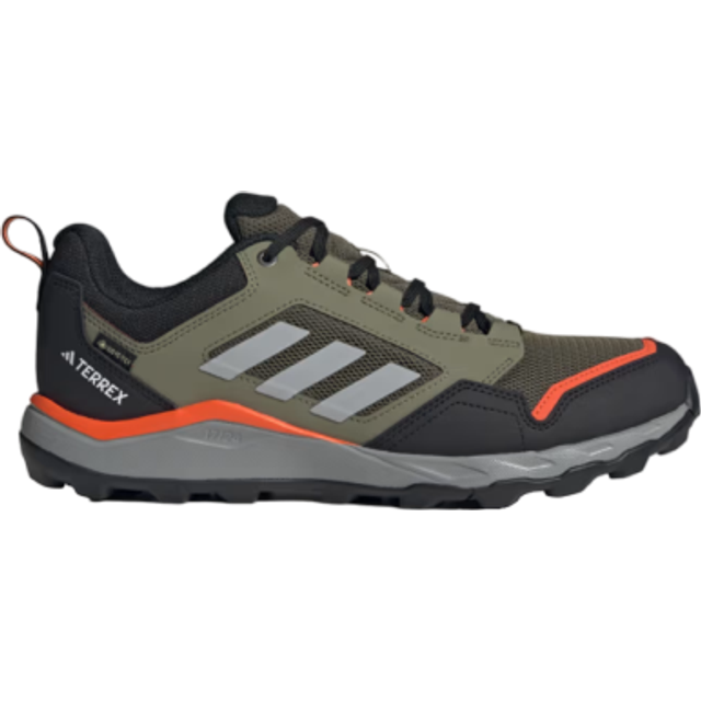 adidas Terrex Tracerocker 2 GTX - Trailrunningskor - Herr Olive Strata / Ch Solid Grey / Semi Impact Orange 41.1/3