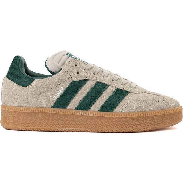 adidas Originals – Samba XLG – Gräddvita och gröna sneakers-Vit/a