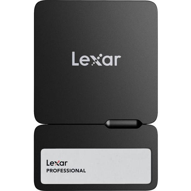 Lexar Professional Go 1 TB bärbar SSD, ultrakompakt, stöder Apple ProRes, upp till 1 050 MB/s läsning, USB 3,2 Gen 2, IP65, damm- och vattenbeständig, för iPhone 15/16 Pro, silver